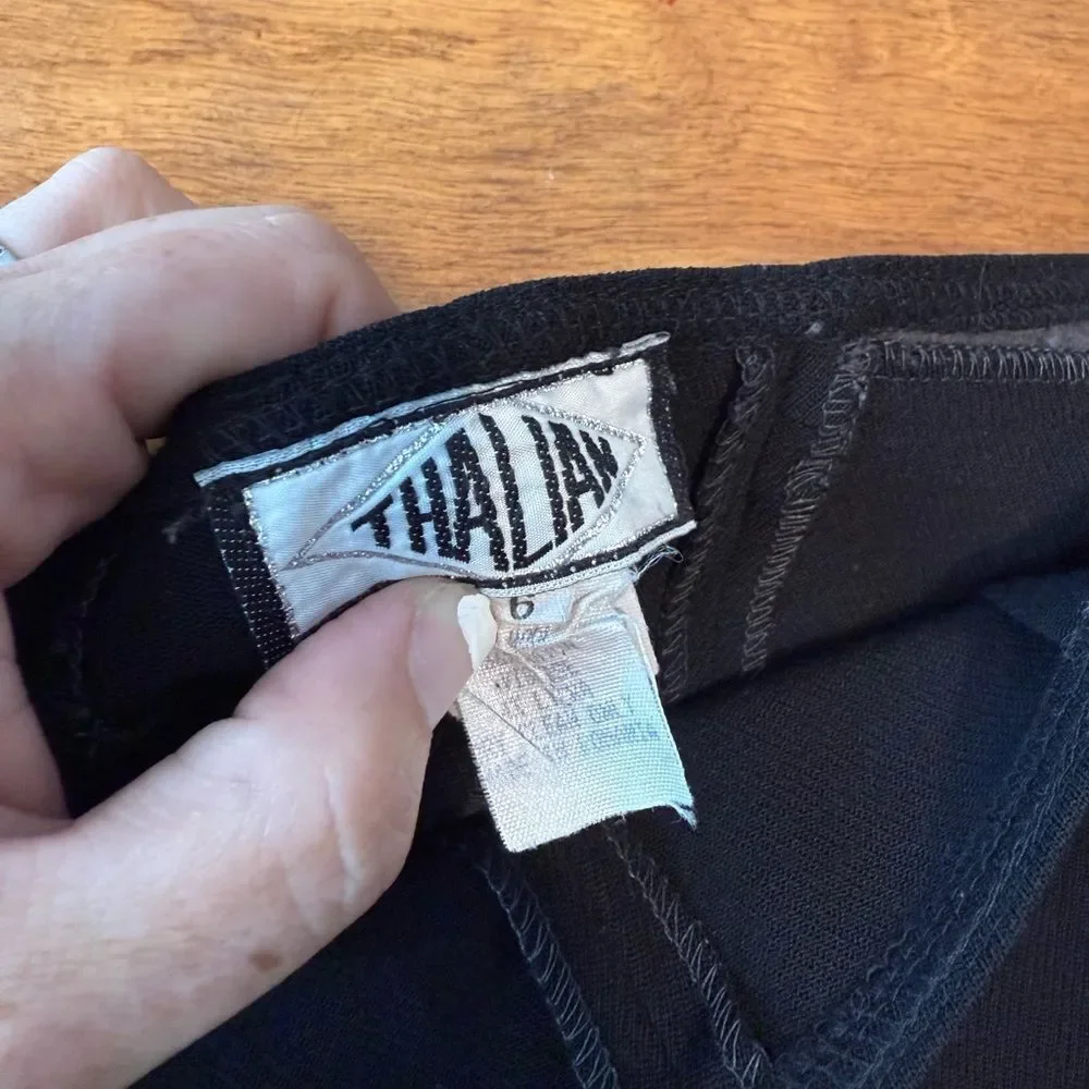 Thalian Sleek Black Pants